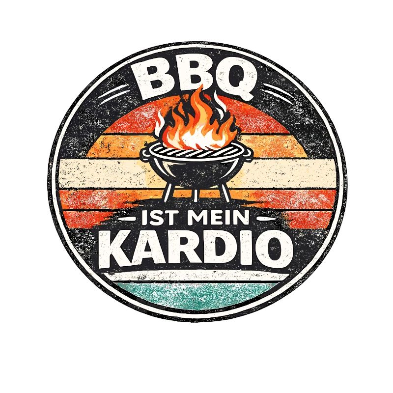 BBQ Cardio Retro Emblem