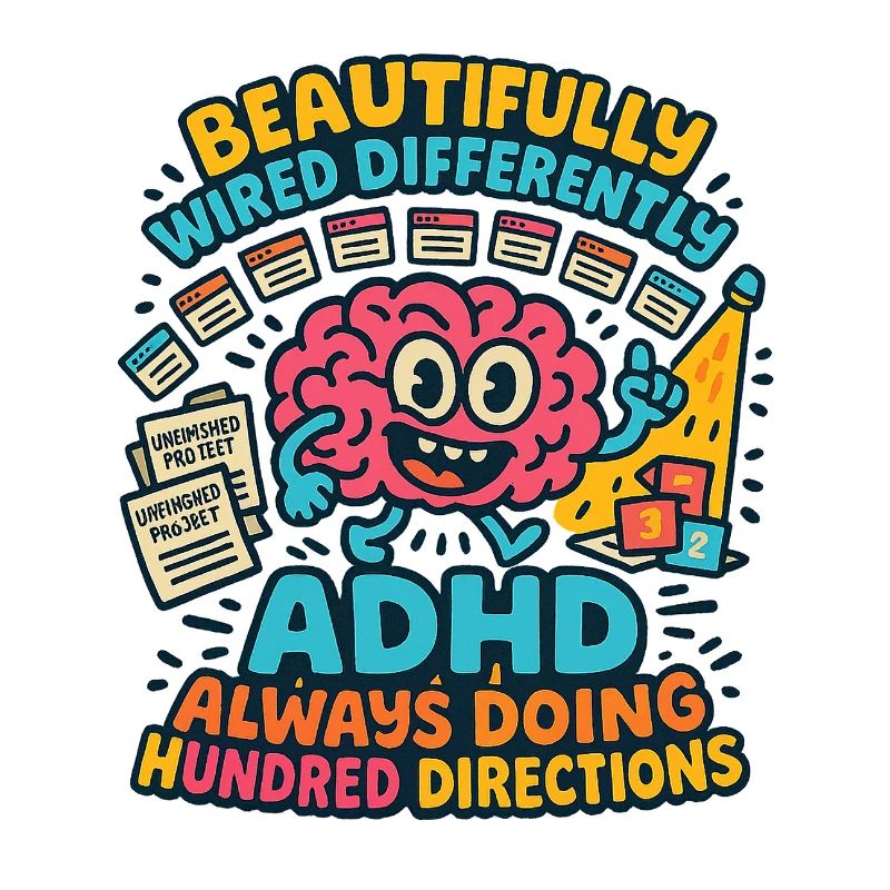 ADHD Always Doing Hundred Directions Neurodivergen