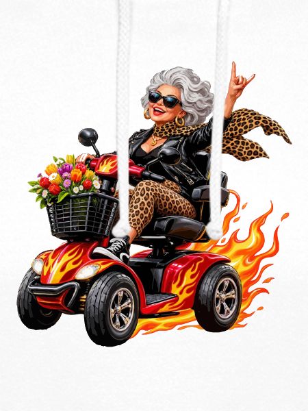 Coole Roller-Oma