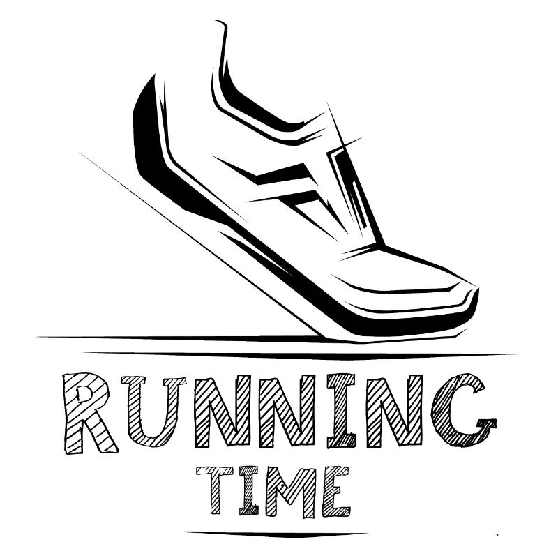 Icône de course Icône d’illustration de coureur de chaussures