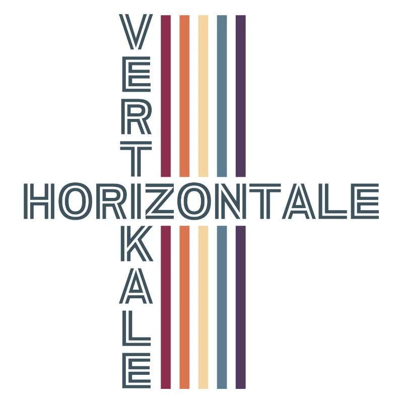 horizontale vertikale Retro Vintage