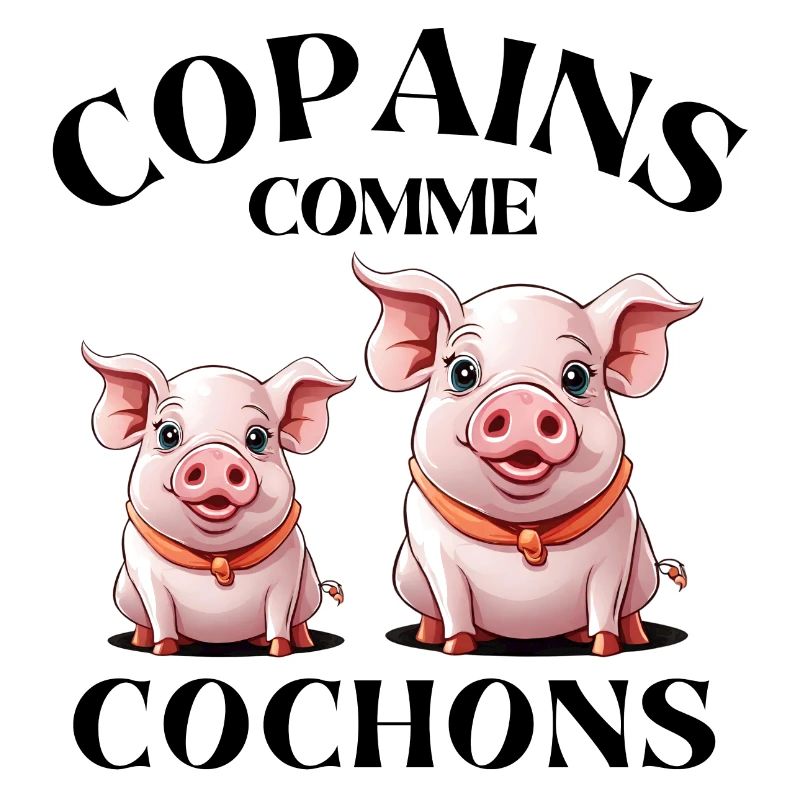 cochon, copains comme cochons, amitié
