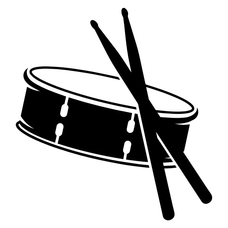 A drum and sticks