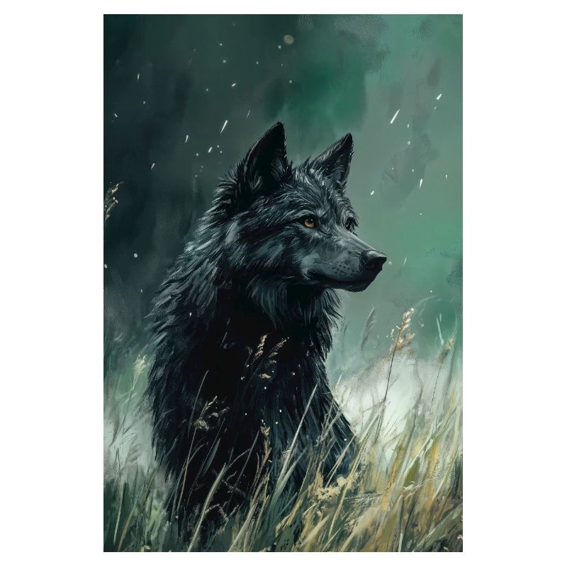 Illustration eines Wolfes