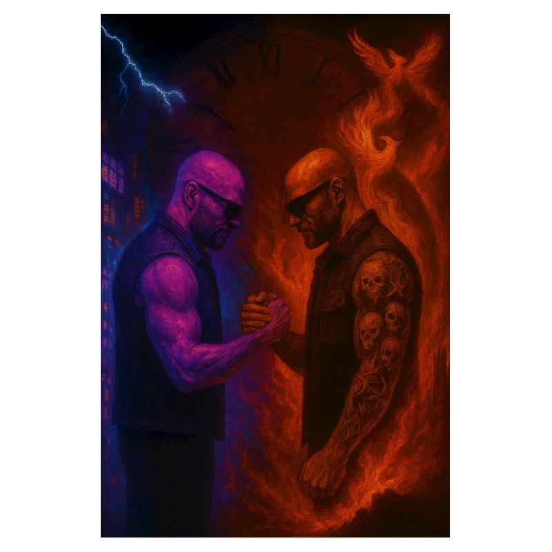 Duel des éléments entre le feu et la glace