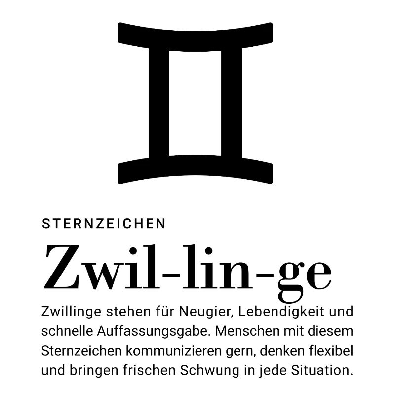 Sternzeichen Zwillinge 