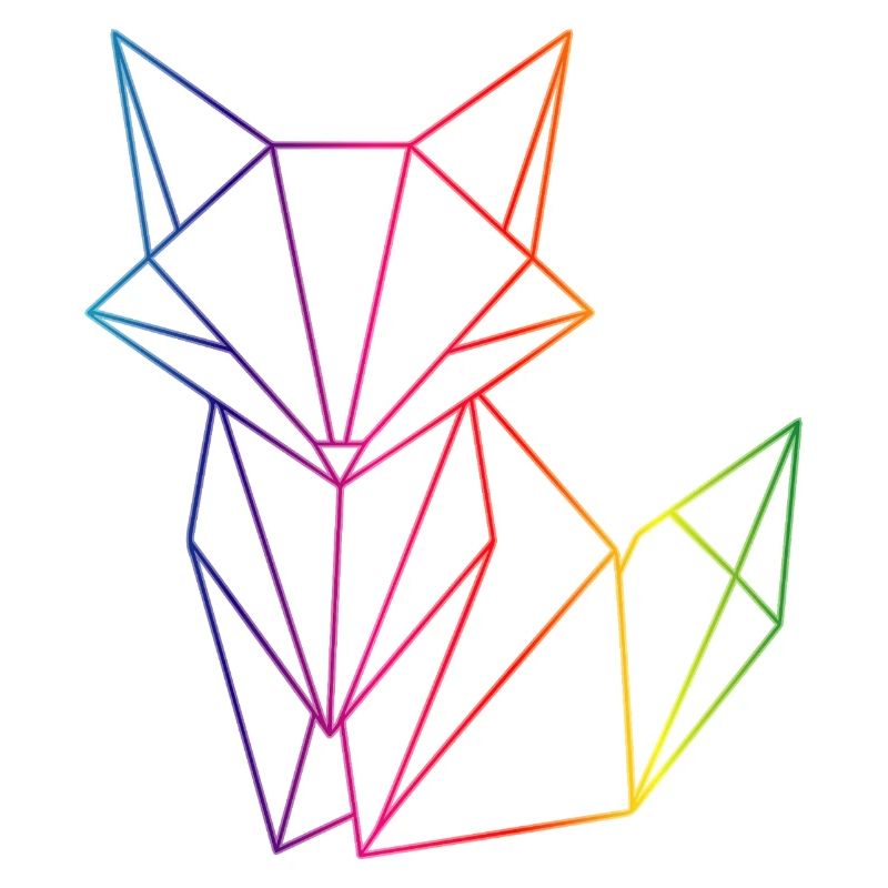 Fox lines geometry modern motif