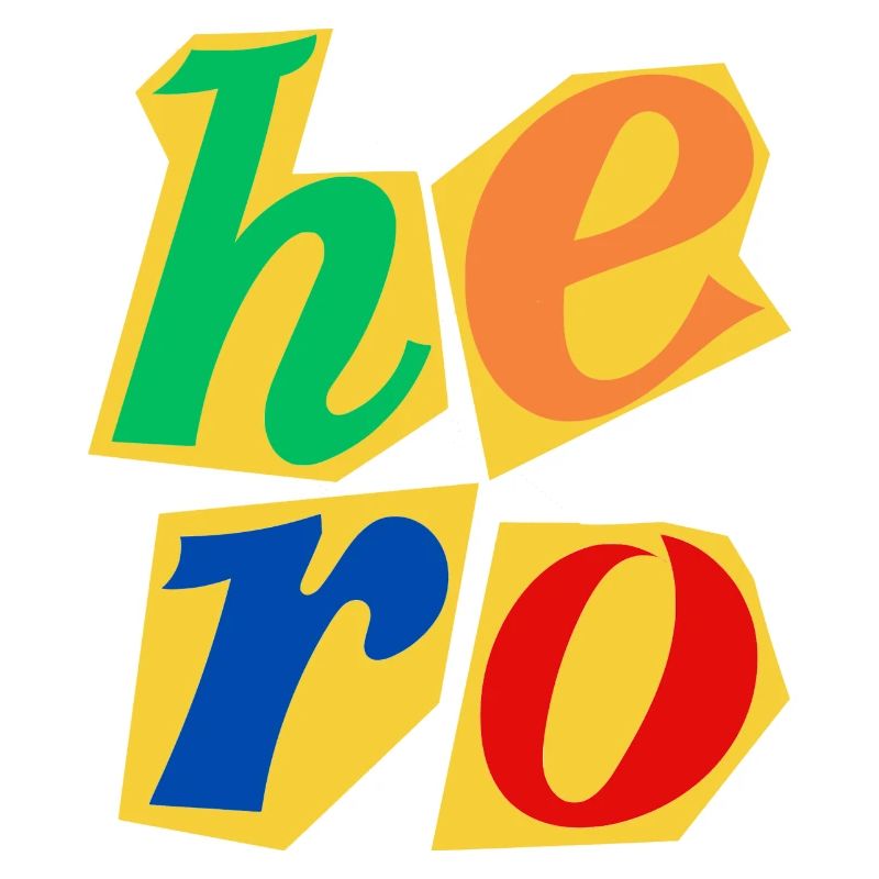 Conception de lettres majuscules Hero