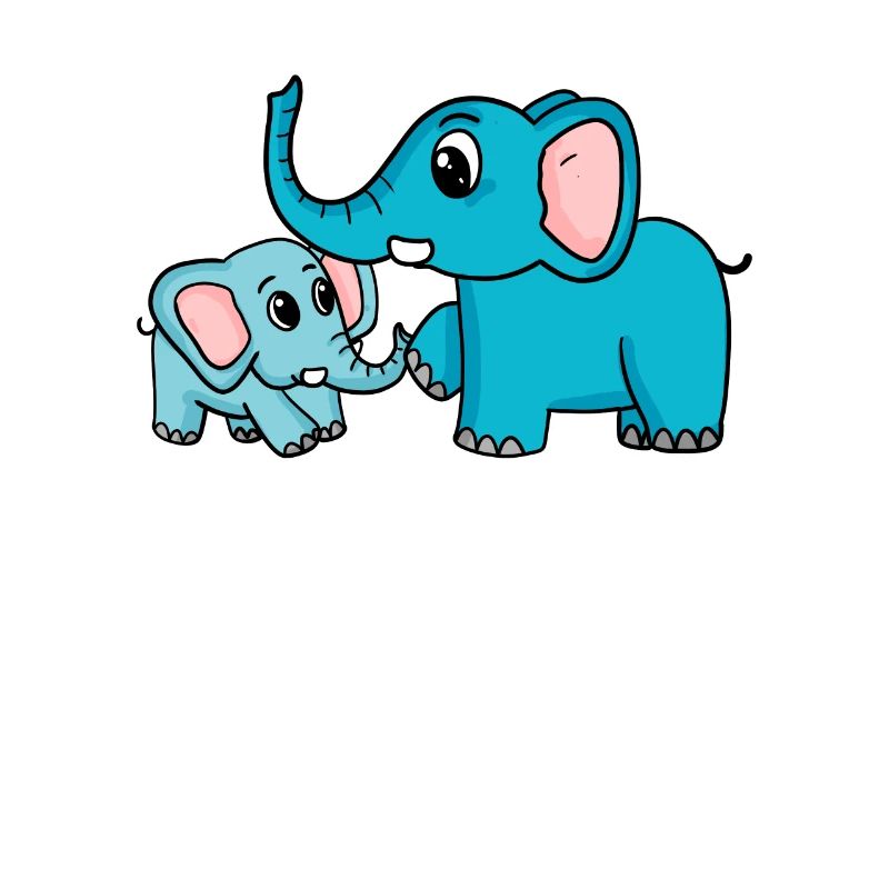 Eléphant avec bébé éléphant