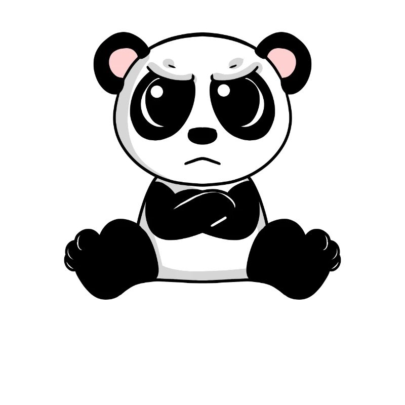 angry panda