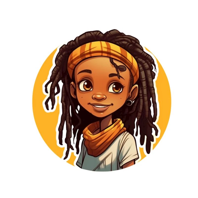 Lässiger Dreadlocks-Stil mit bunter Kopfbedeckung