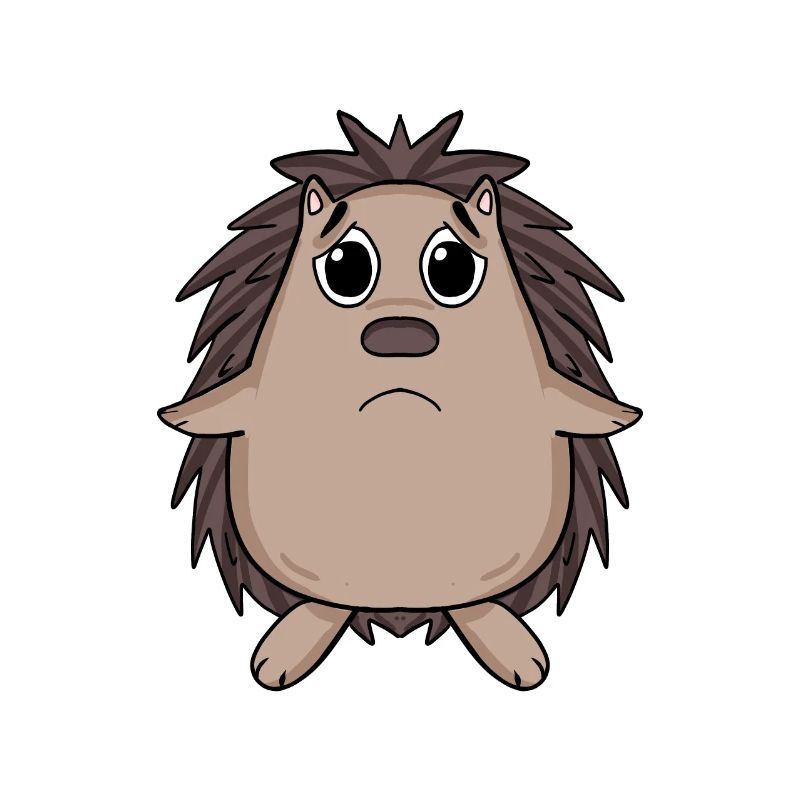 Igel Traurig - trauriger Igel