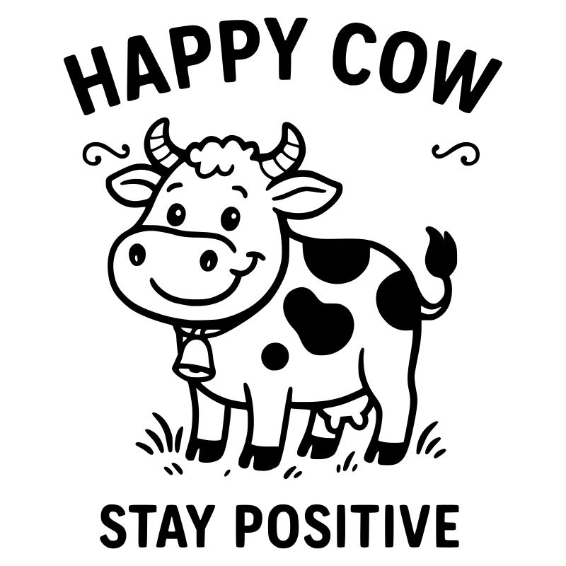 Vache heureuse