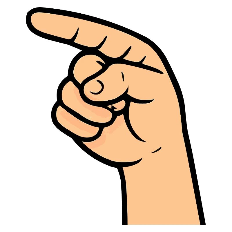 Hand Index Finger Comic
