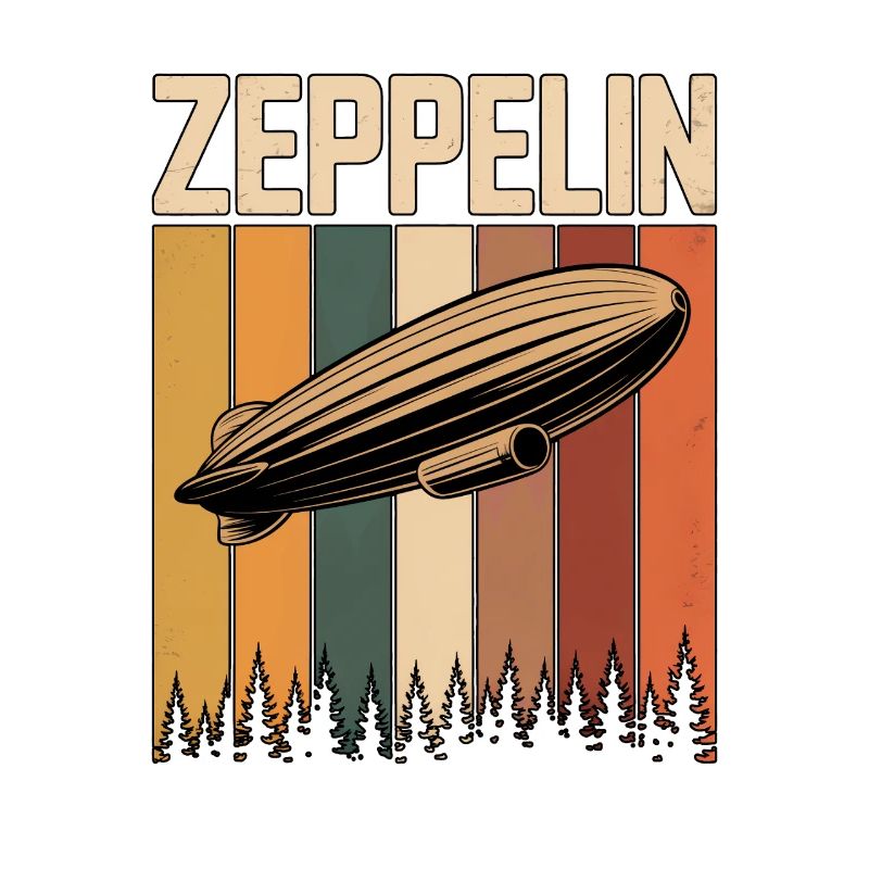Dirigeable Zeppelin Rétro Vintage