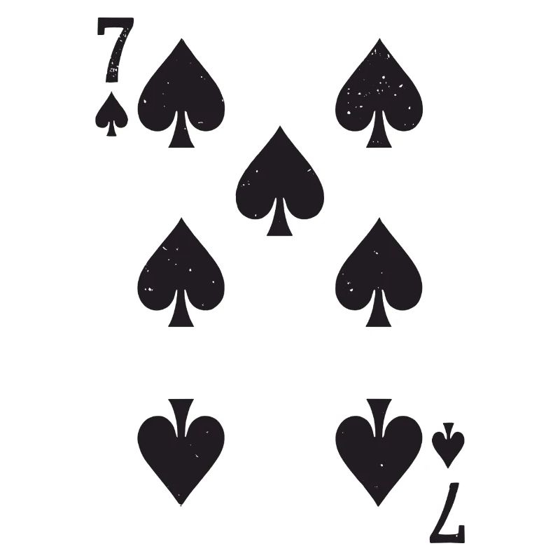 Seven Spades Hearts Pattern Spades