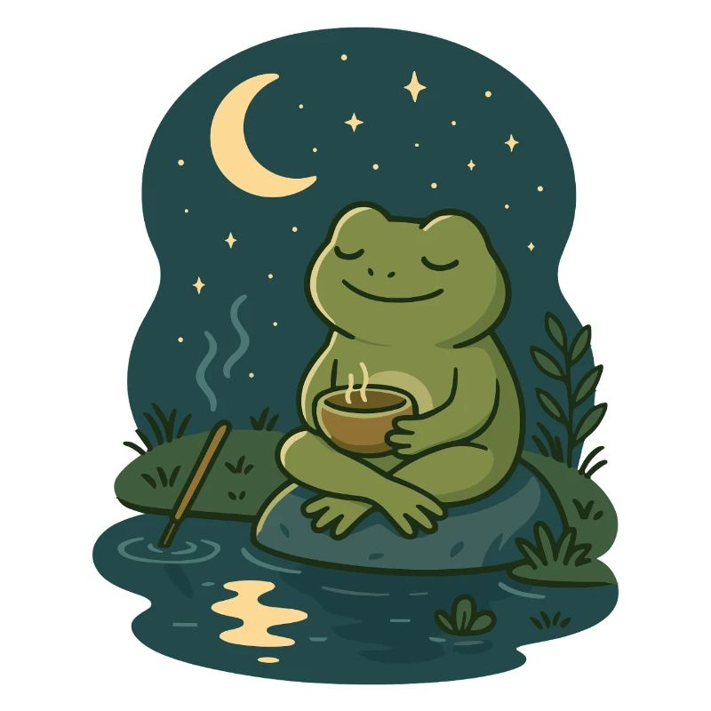 Frog by Moonlight – Mindful & Cozy