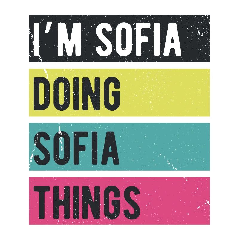 Je suis Sofia qui fait Sofia Things Couleurs rétro