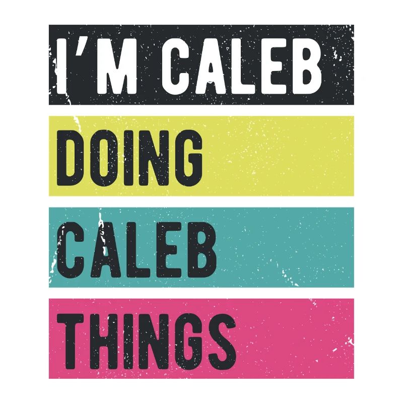 Ich bin Caleb und mache Caleb-Dinge in Retro-Farben