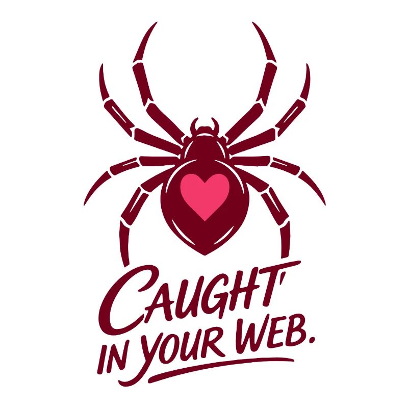 Caught in your web | Valentins Tag | Spinne Herz