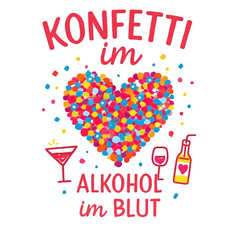 Fête de confettis de carnaval, cœur de phrase de carnaval, carnaval