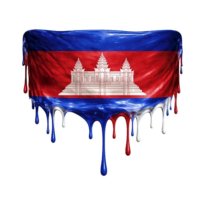 Angkor Wat Drop Flag