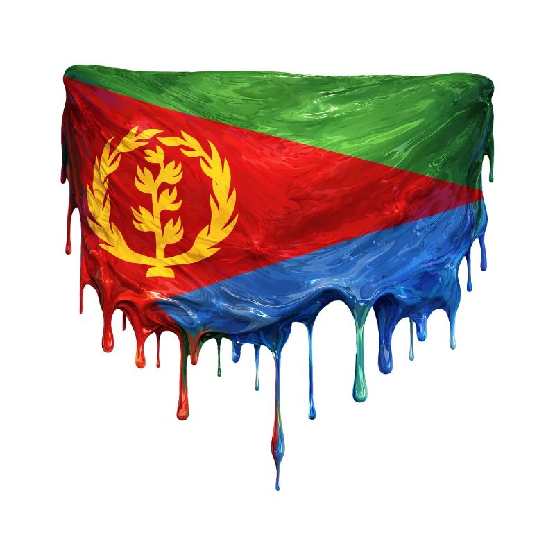 Eritrea Flag Drop Design