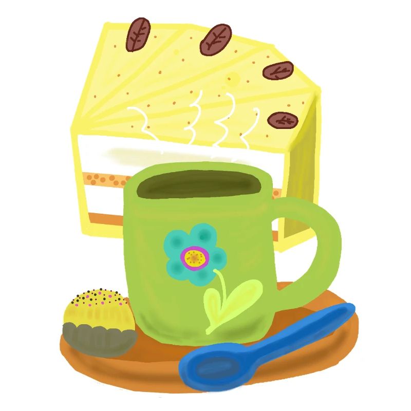 Torte Kuchen Kaffee Kaffeetasse Geburtstag