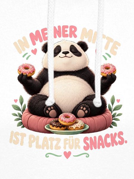 Panda mit Snacks