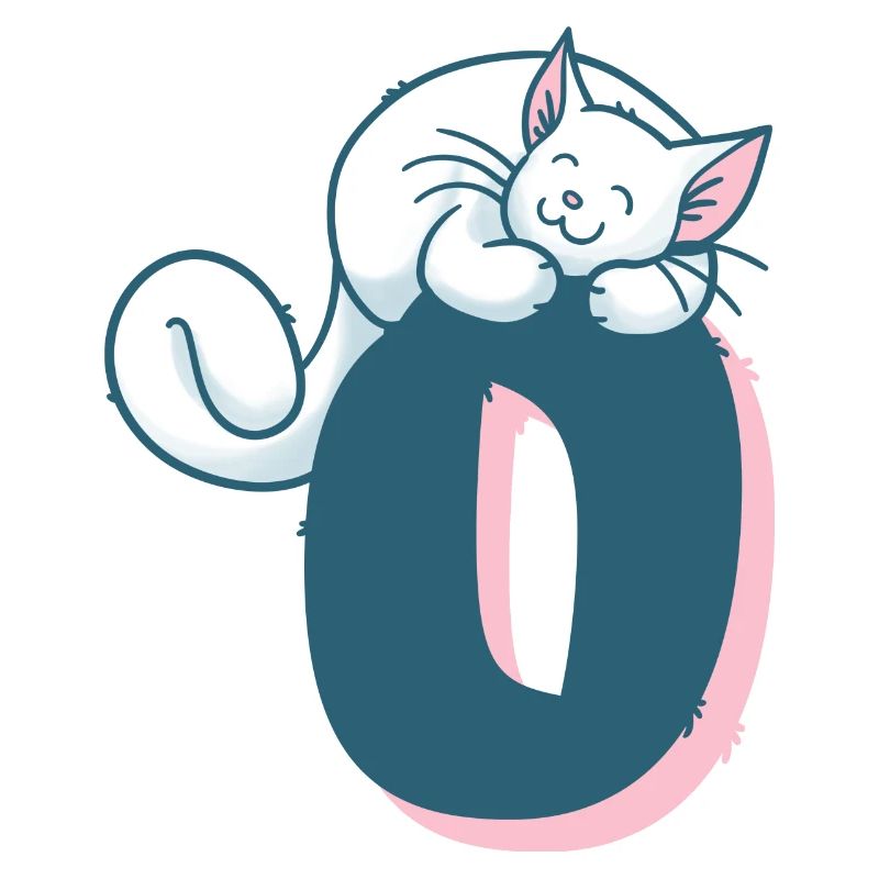Katze Buchstabe O