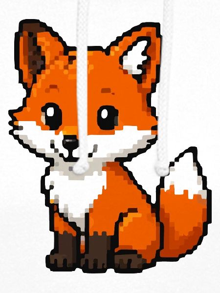 Retro Pixelfuchs Knuddelfuchs