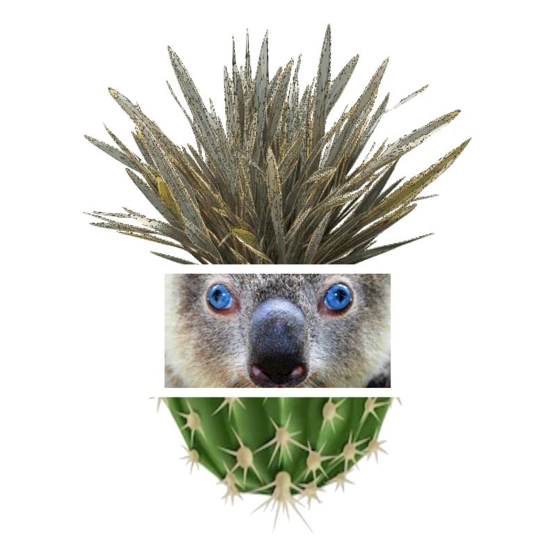 Koala Azure Cactus Collage
