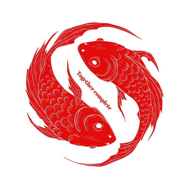Ensemble Complet - Yin Yang Fish Koi