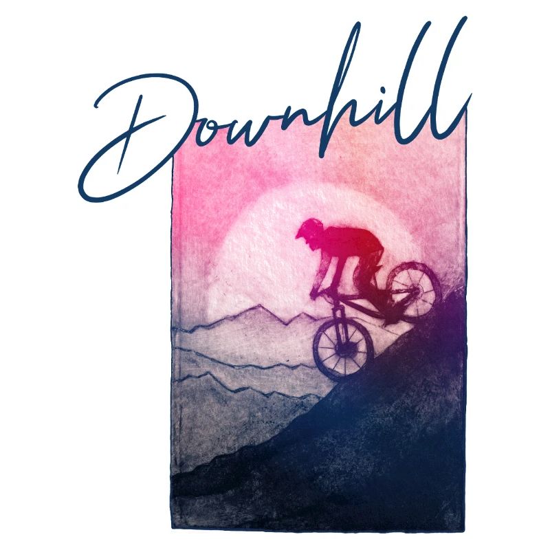 Downhill MTB - handgeschnitzte Druckvorlage