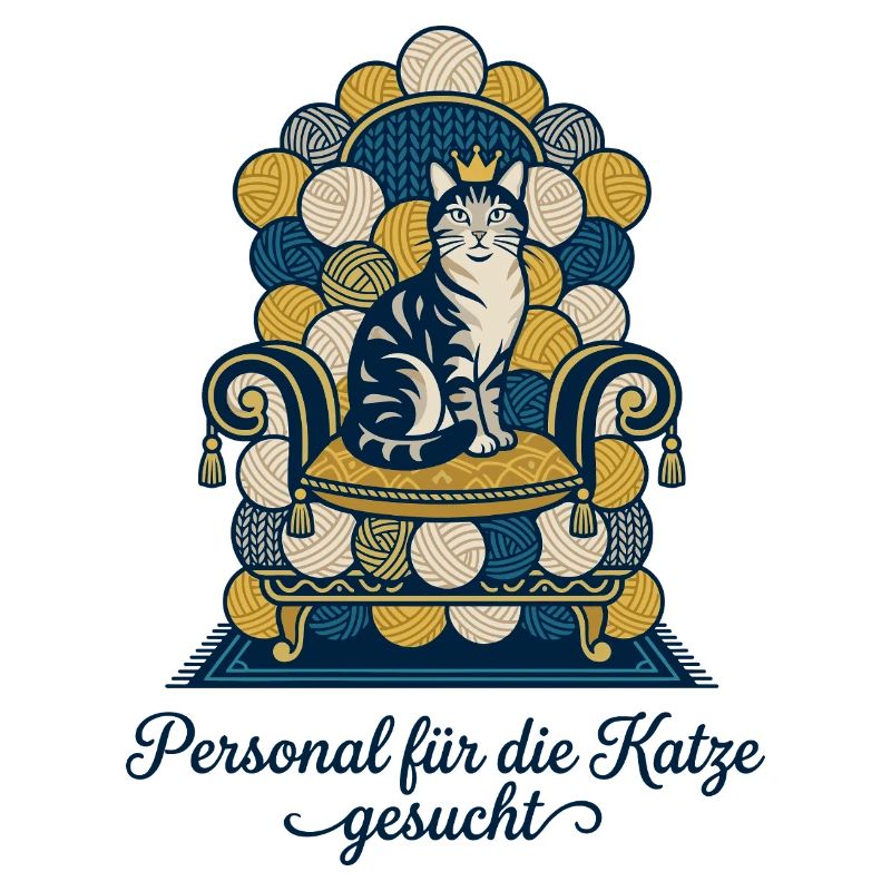 Katze Thron Personal Spruch