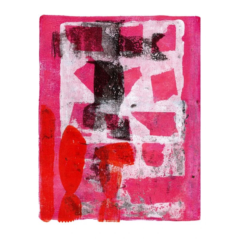 Abstrait Monoprint Street Art Impression Expressionnisme