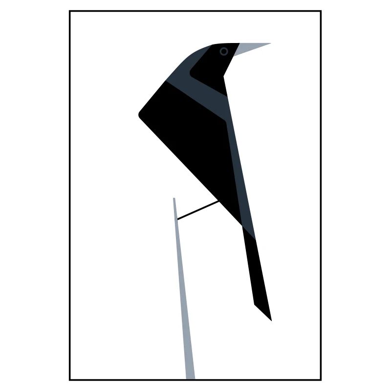 Silhouette abstraite d’Ibis