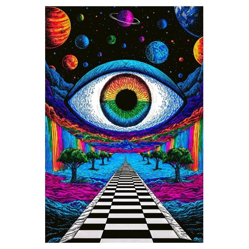 Psychedelic Cosmic Eye on Astral Path