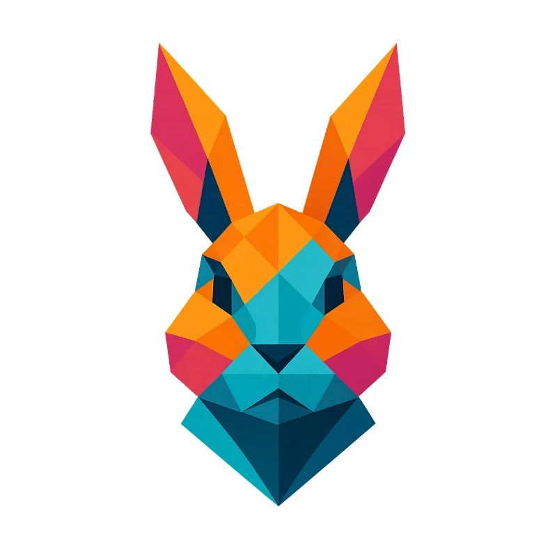 Lapin | Tête de lapin Impression / Impression / Design