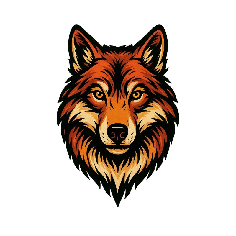 Stylized Fox Head Illustration