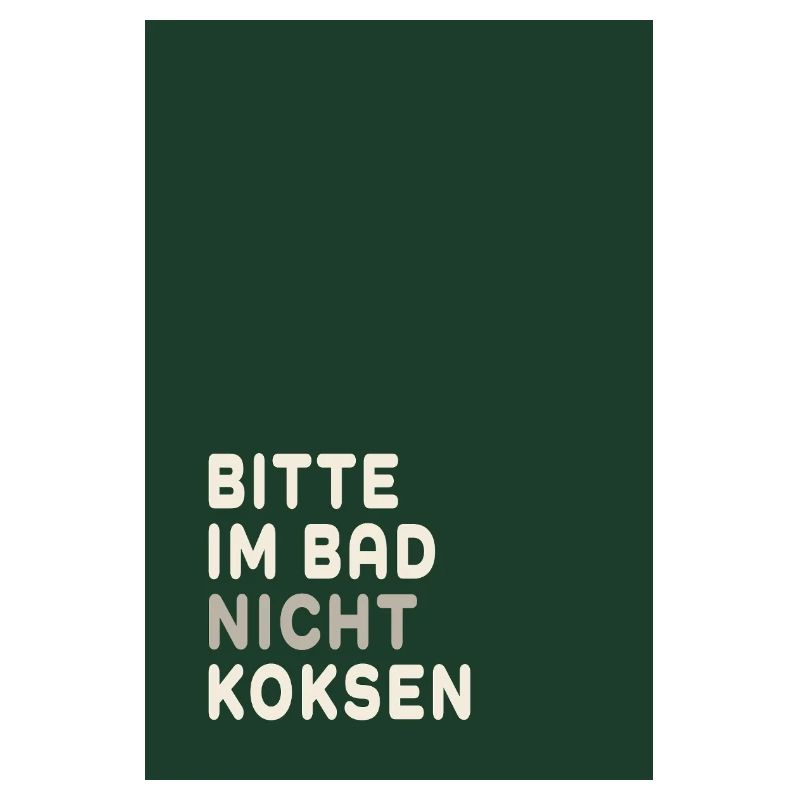 Minimal Statement – Design vert foncé et crème