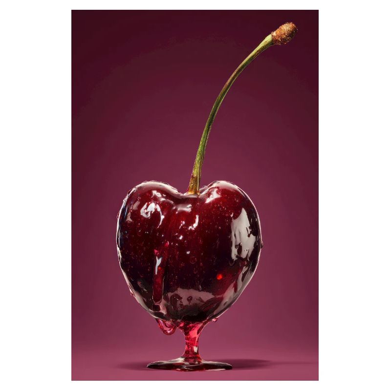 Glossy Cherry Glaze on Pink