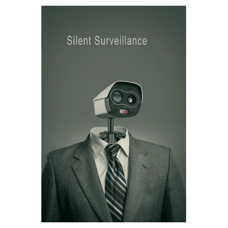 Surveillance silencieuse : Affiche minimale