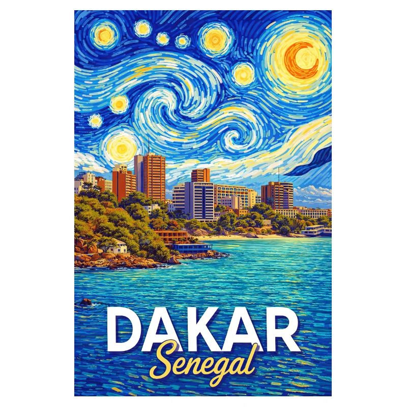 Dakar Senegal Starry Sky Coast