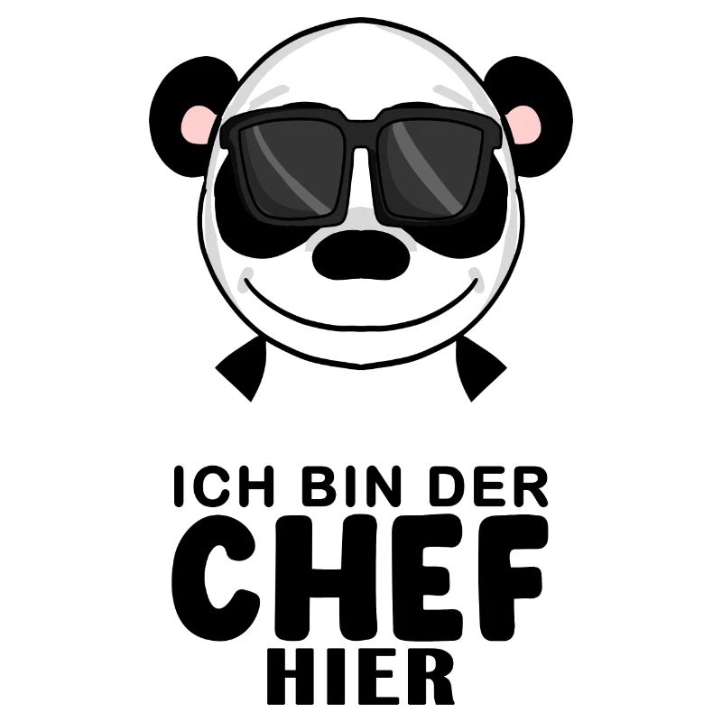 Chef Spruch Anführer Panda Motiv