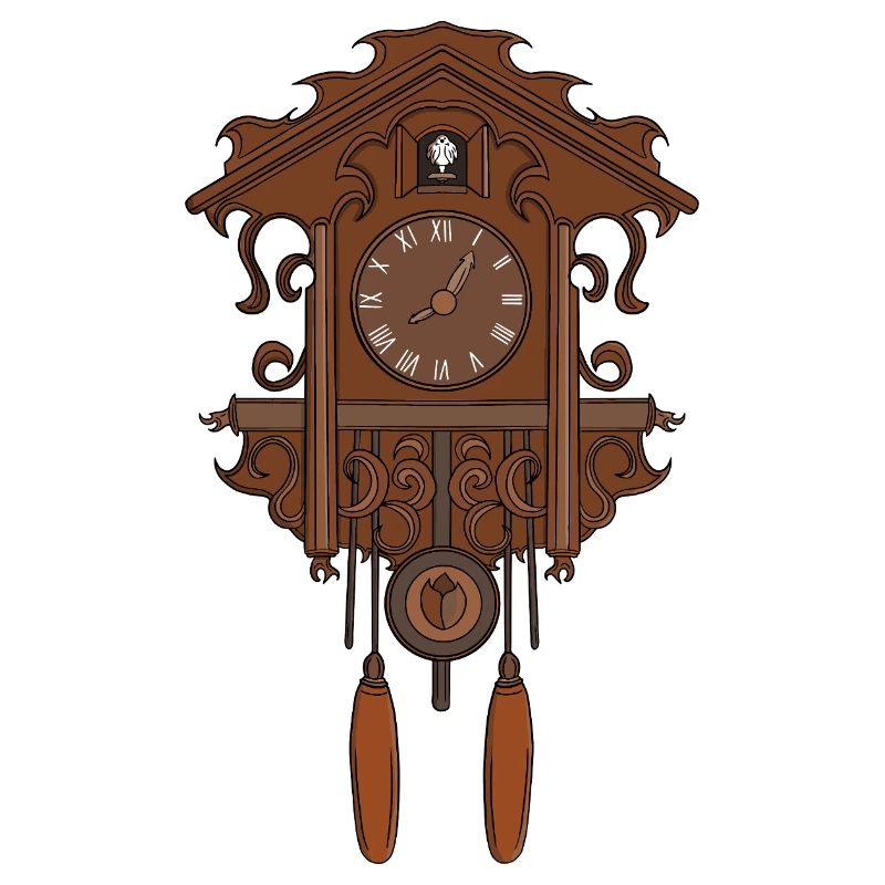 Vintage Rustic Cuckoo Clock Charm