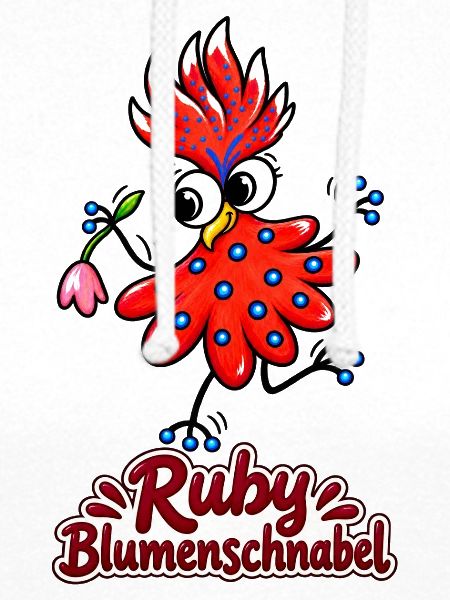 Ruby Blumenschnabel - fröhlicher Blütenvogel
