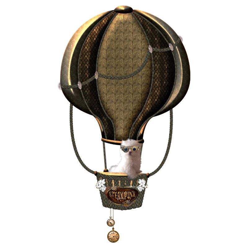 Steampunk, mongolfiera