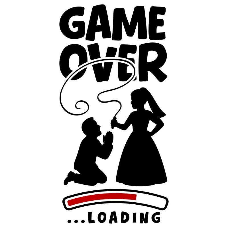 Game Over Hochzeit Ehepaar