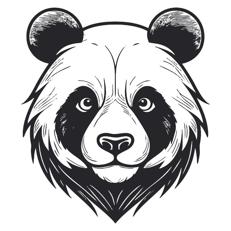 Visage d’ours avec breloque d’animal sauvage